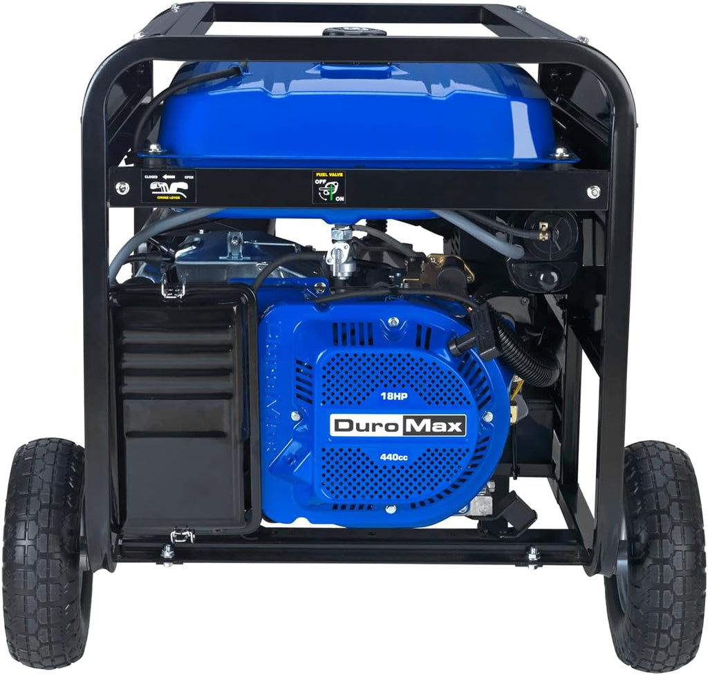 DuroMax XP13000EH 13,000-Watt Dual Fuel Portable Generator - Gas & Propane, Electric Start, Whole Home Backup Power, Transfer Switch Ready, RV & Emergency Ready