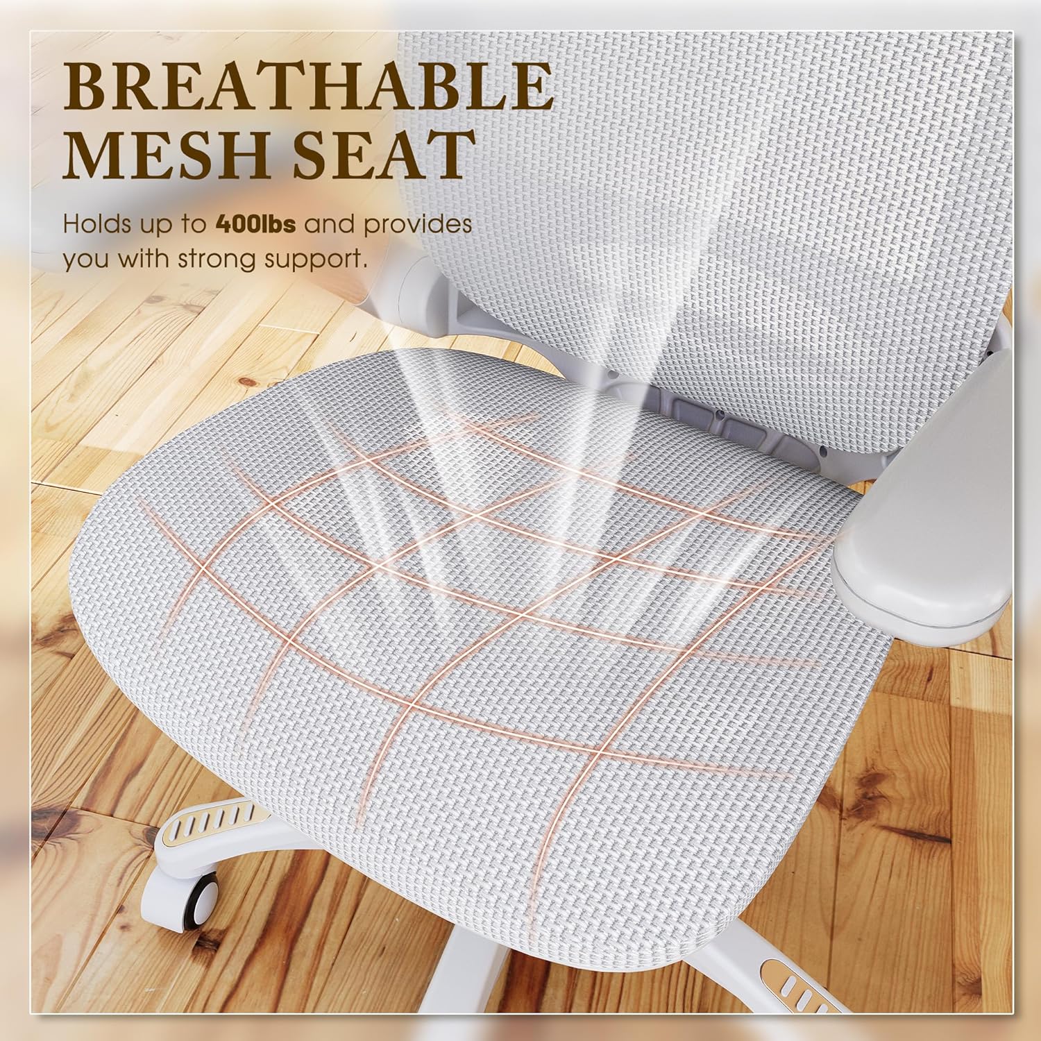 GABRYLLY Ergonomic Office Chair, High Back Home Desk Chair with Headrest, Flip-Up Arms, 90-120° Tilt Lock and Wide Cushion, Big and Tall Mesh Chairs for Man Woman, Black Task Chair