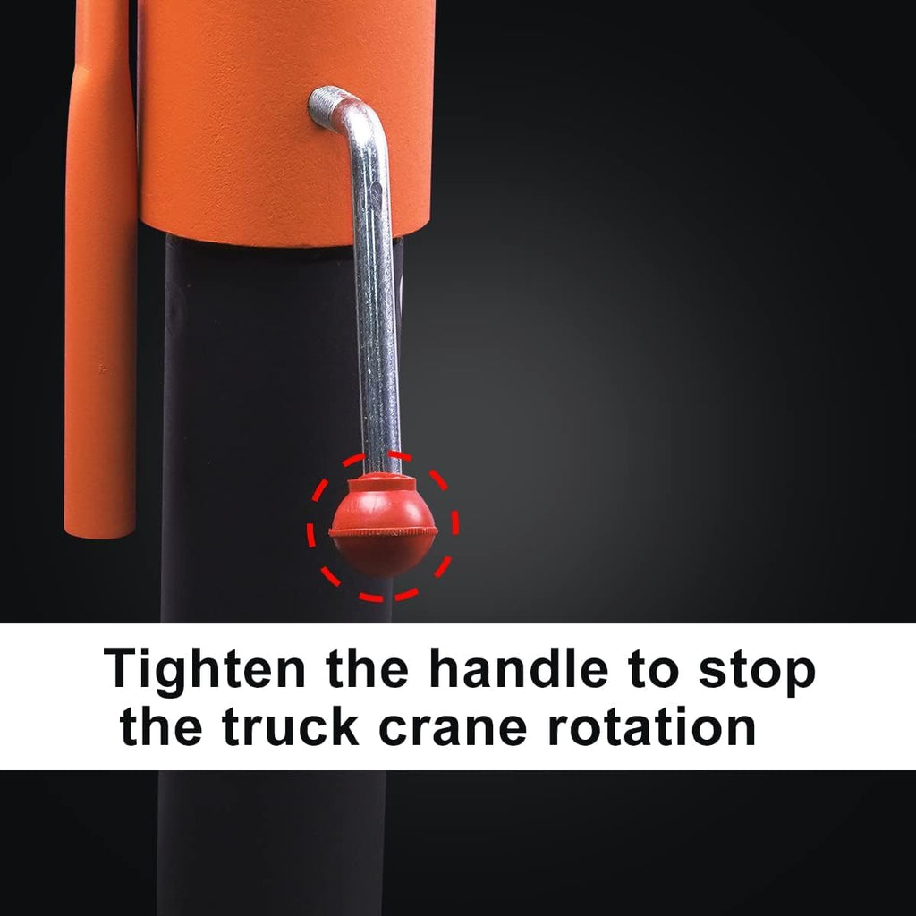 1100lb Folding Dismountable Household Hoist Truck Crane with Electric Hoist (110V) �� 880lb Pulling Force, Jib Cranes for Factory, Warehouse, Construction