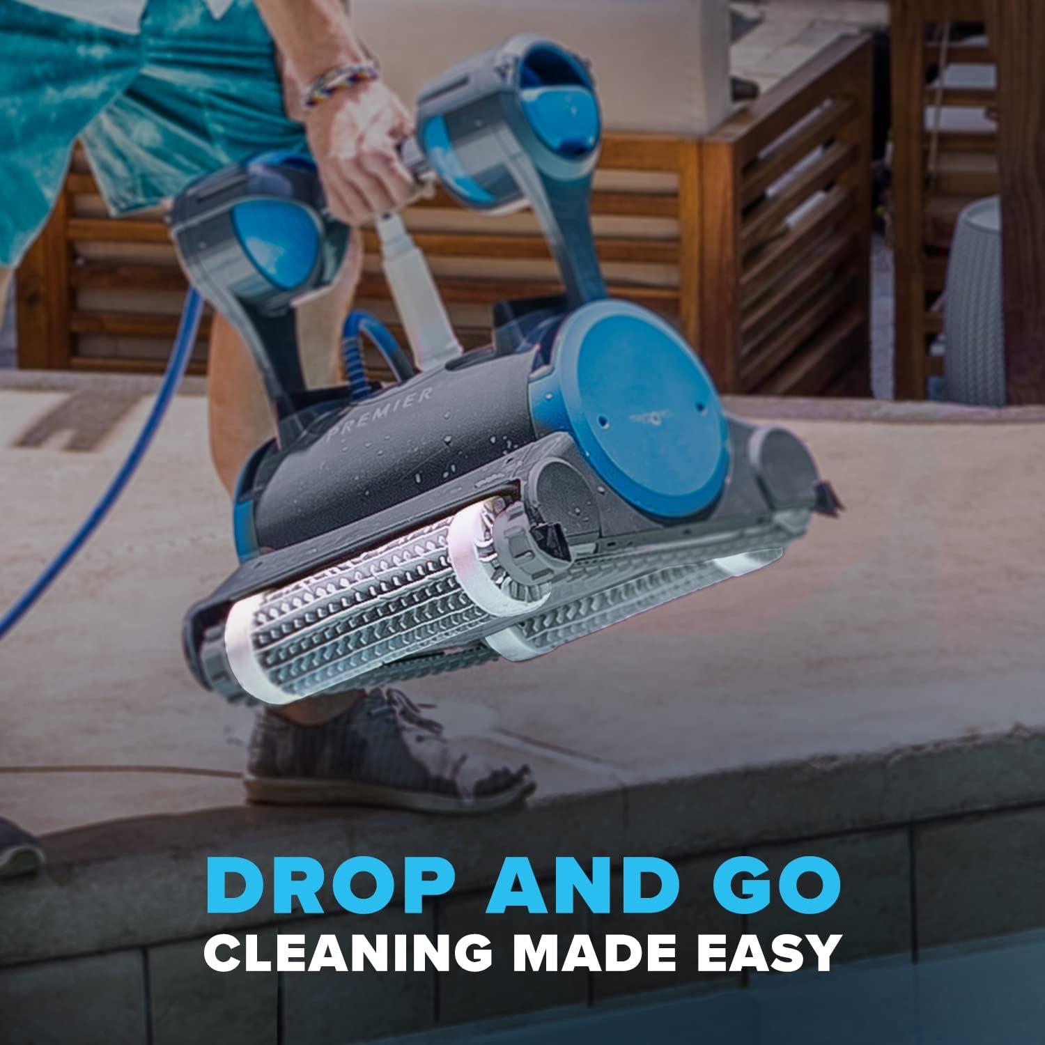 Dolphin Premier Robotic Pool Cleaner (2025 Model) with Multimedia, Oversized Leaf Bag, Standard & Ultrafine Filters, Weekly Timer, Waterline Cleaning & More 锟斤拷 for In-ground Swimming Pools up to 50ft