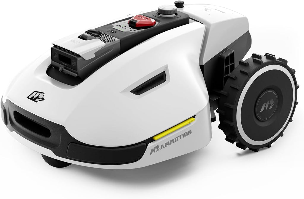 YUKA Mini 500H Robot Lawn Mower Reception 0.12 Acre, Max. 0.17 Acre, Ultrasense AI Vision+ RTK Positioning, Auto Mapping, App Control,45% Slope, Cutting Height 2''~3.5'', 3 Mowing Zones