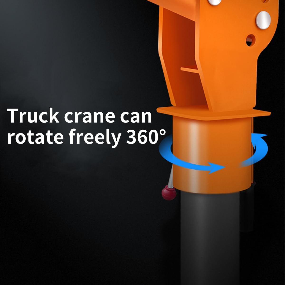 1100lb Folding Dismountable Household Hoist Truck Crane with Electric Hoist (110V) �� 880lb Pulling Force, Jib Cranes for Factory, Warehouse, Construction