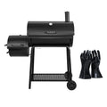 CC1830FG, Charcoal Grill with Offset Smoker with High Heat-Resistant BBQ Gloves