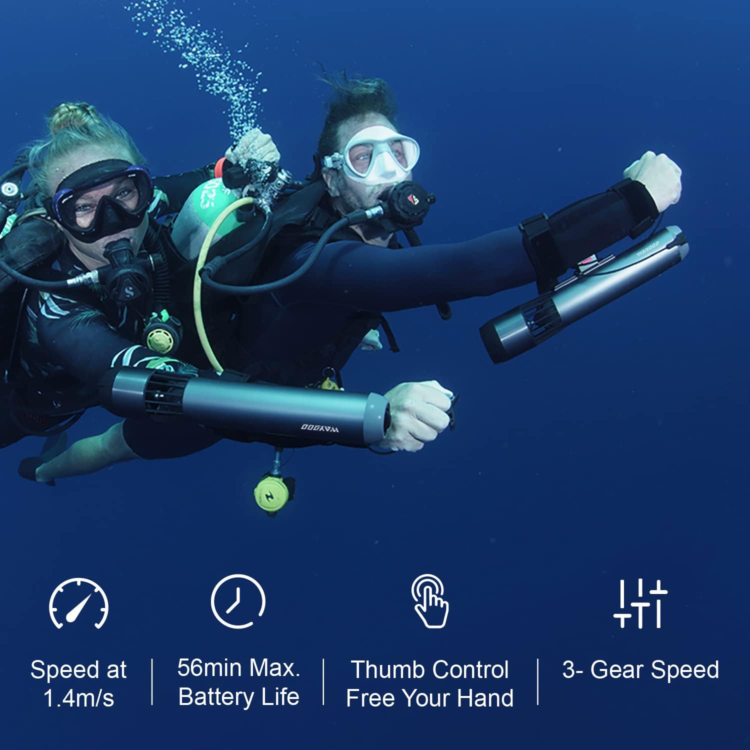 Subnado Twin Engine Handle Bracket+ Subnado Underwater Scooter 2 Packs with 2 handgrips, 2 Arm Mount Kits, 2 Accessories Mount Rings