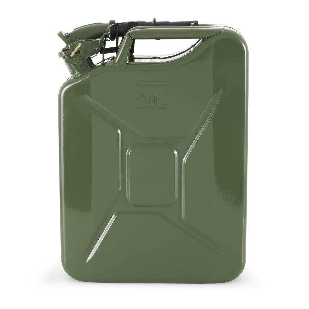 Wavian 3008 5.3 Gallon 20 Liter Authentic CARB Jerry Can with Spout, Green