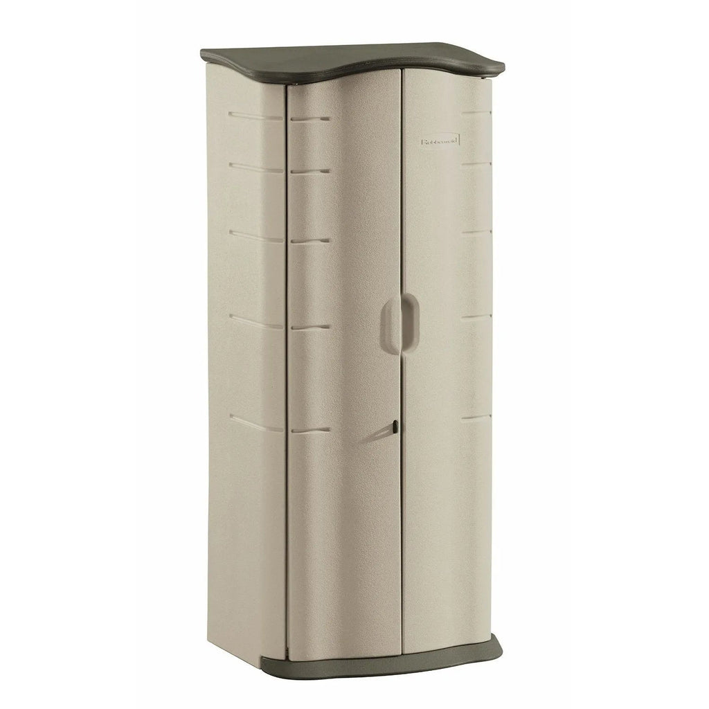 Rubbermaid Vertical Resin Weather Resistant Outdoor Storage Shed