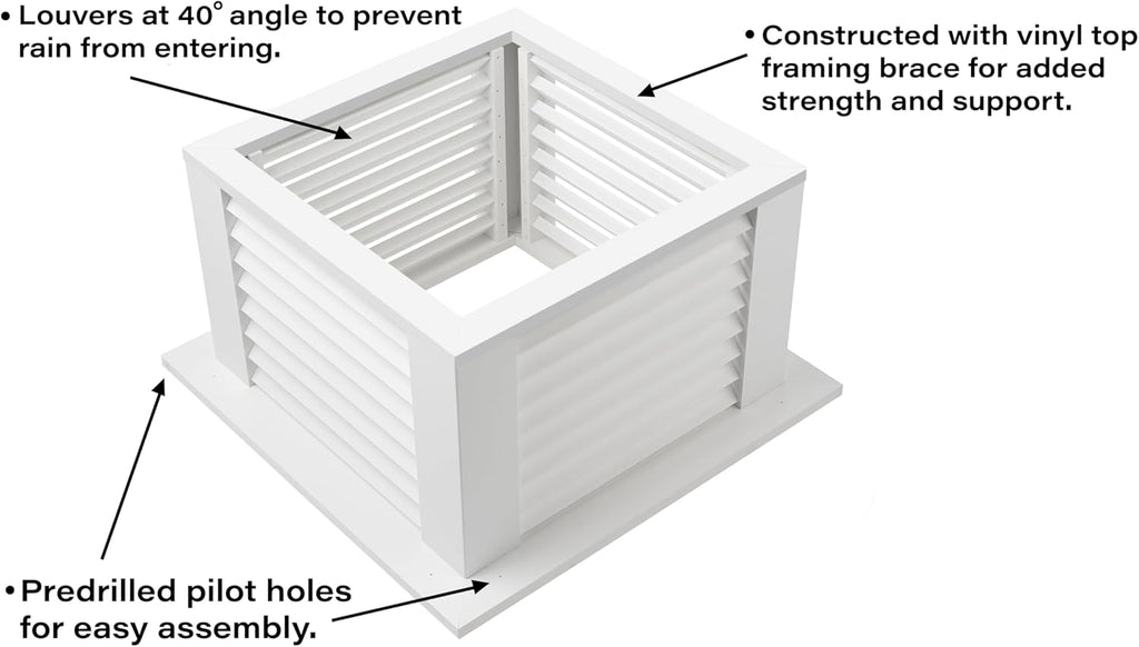 Good Directions 2126CV Coventry Vinyl Cupola, 26" square x 35" high, White